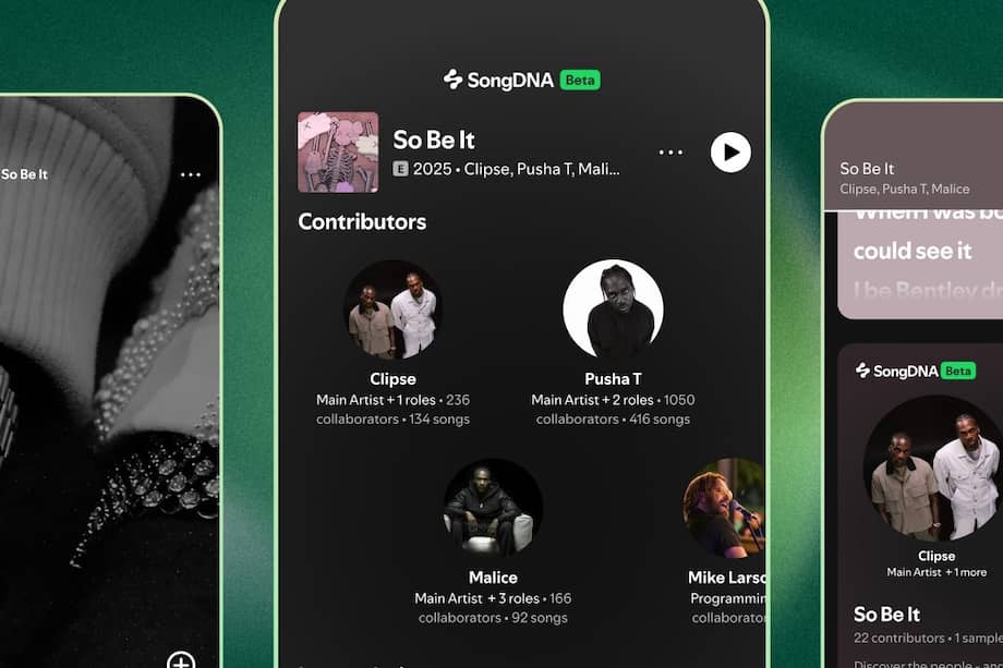 SongDNA busca mostrar todo lo que hay detrás de un tema: quién lo escribió, quién lo produjo y con qué otras canciones está conectado.