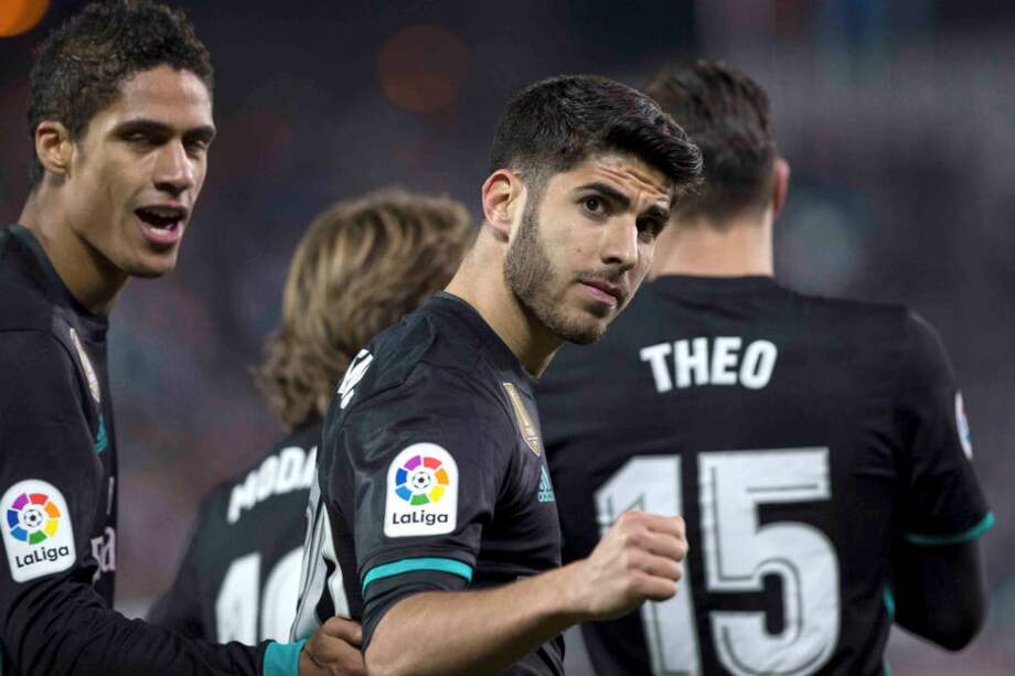 Marco Asensio anotó el gol que le dio el triunfo al Real Madrid. / AFP