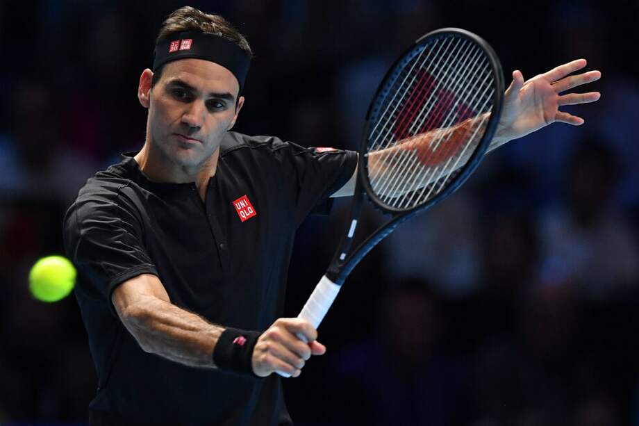 Roger Federer, a los 38 años, va por su séptimo título del Torneo de Maestros de la ATP. / AFP