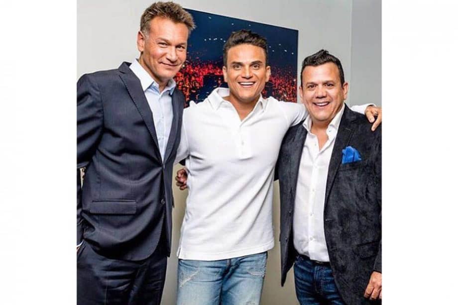Walter Kolm, Silvestre Dangond y Carlos Bloom. / Cortesía