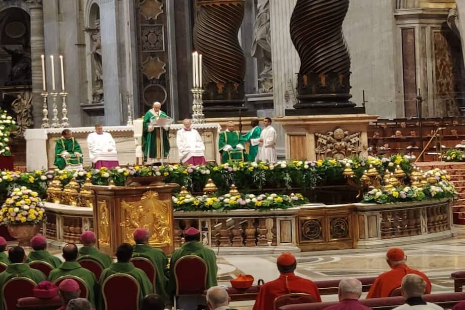 La misa de clausura del Sínodo de la amazonía se realizó en la Basílica de San Pedro en Roma. / Cortesía de Nadia Pontes