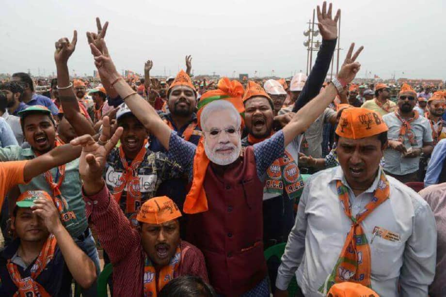 India es la democracia más grande del mundo, con 900 millones de personas capacitadas para votar. / AFP