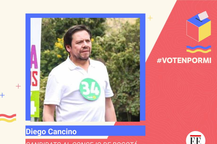 Diego Cancino, candidato al Concejo de Bogotá 2023.