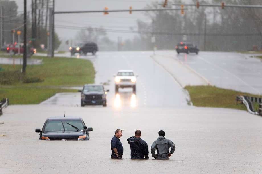 Las constantes lluvias del ciclón Florence han generado varias inundaciones en Carolina del Norte. / EFE