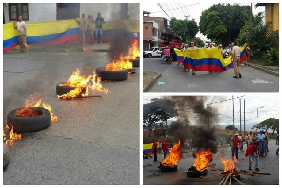 Trabajadores de las Emcali protestan contra el gerente de la entidad