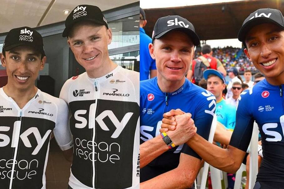 Los ciclistas Egan Bernal y Chris Froome han cultivado una gran amistad.