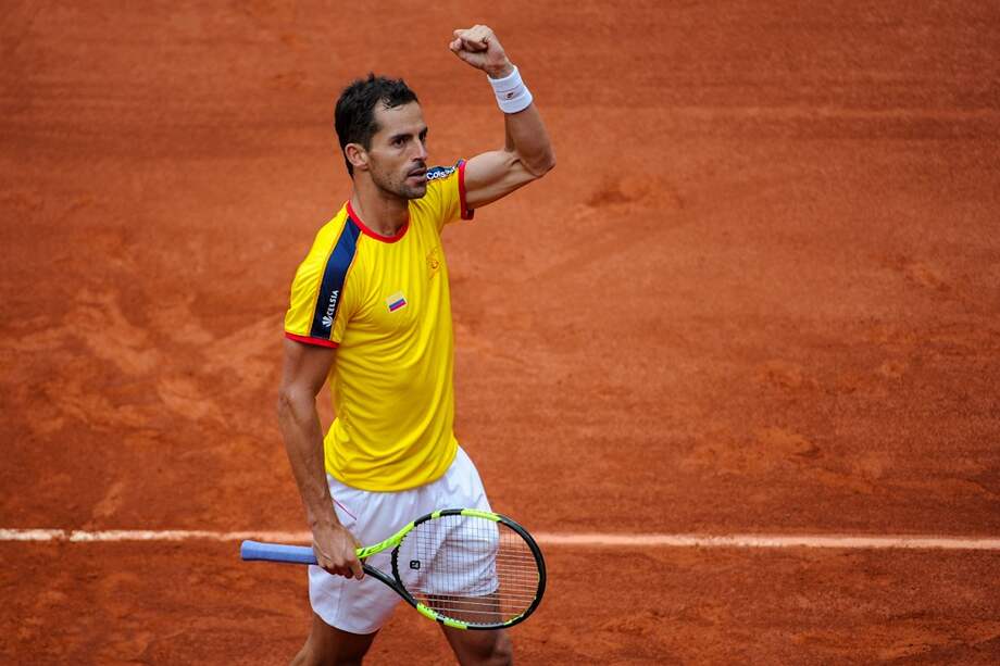Giraldo tiene en mente las finales de la Copa Davis 2020 que se jugarán en Madrid. / AFP