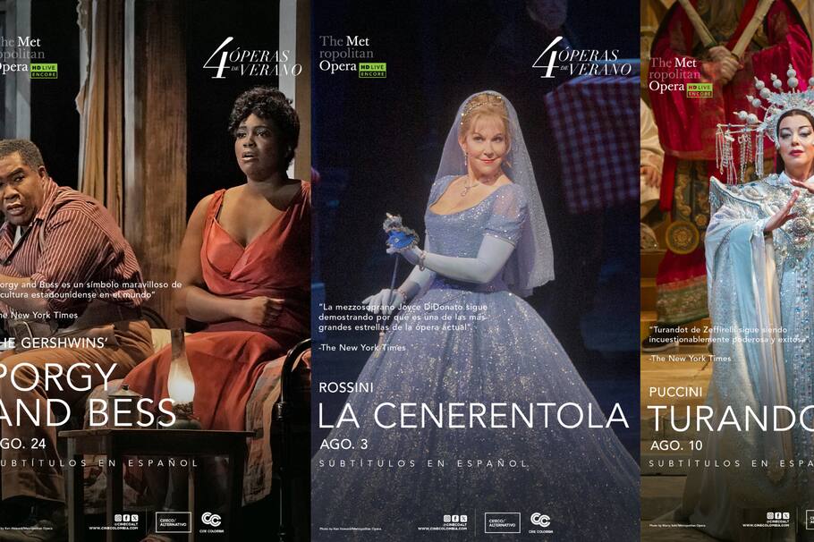 Son ocho ciudades las que podrán disfrutar de la Metropolitan Opera de Nueva York en Colombia.
