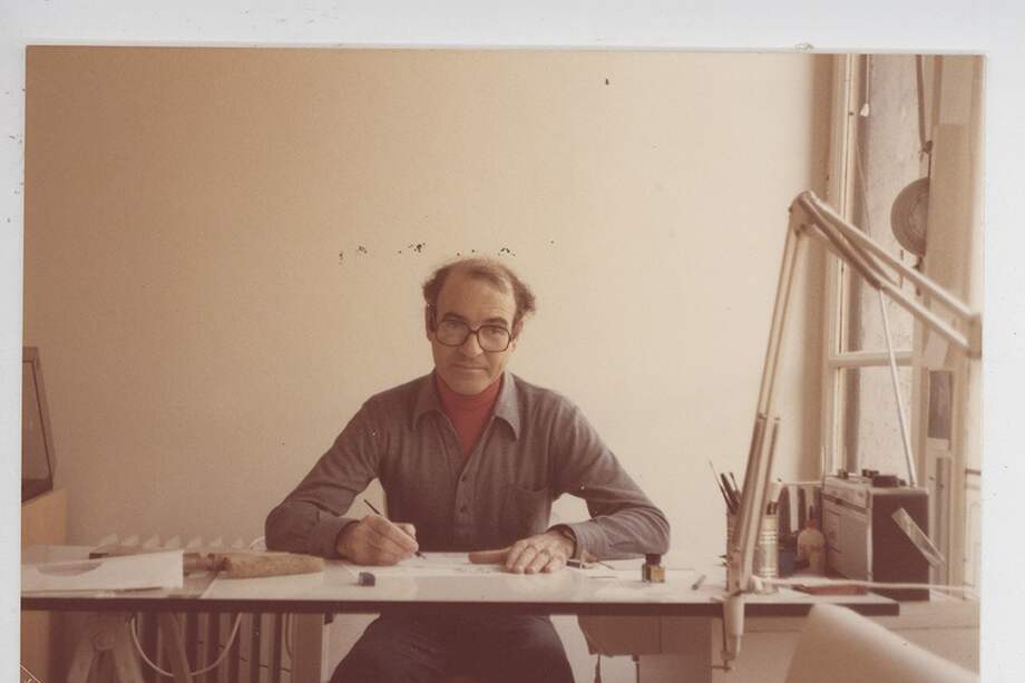 Quino trabajando en Milán.