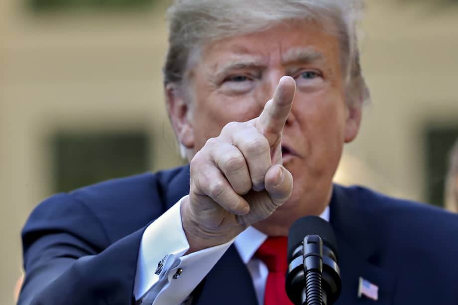 Donald Trump, presidente de los Estados Unidos que ha desatado una guerra comercial con China por los aranceles. / Bloomberg News