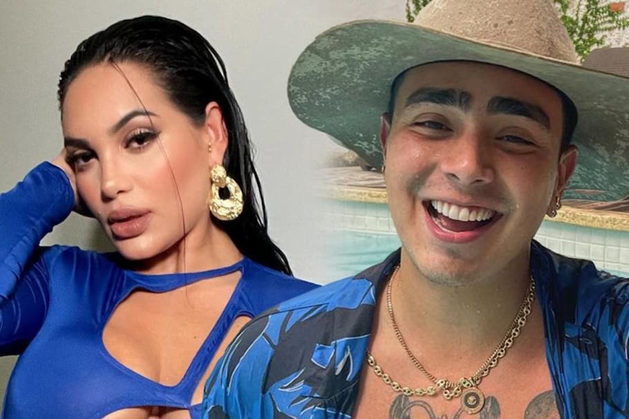 Andrea Valdiri y Felipe Saruma.