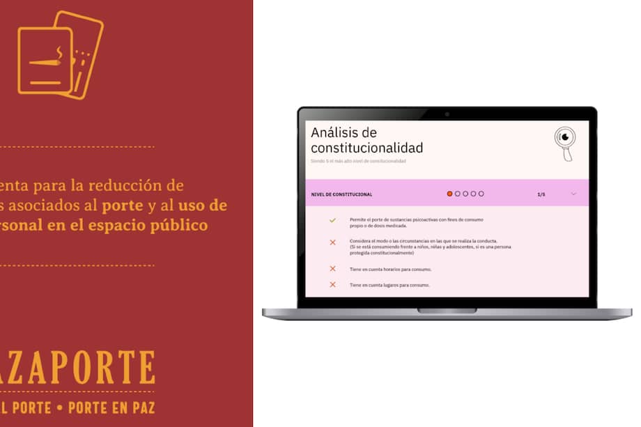Por medio de mapas, los usuarios podrán conocer las zonas, horarios y condiciones bajo las cuales está permitido el porte y consumo de la dosis personal en espacios públicos.