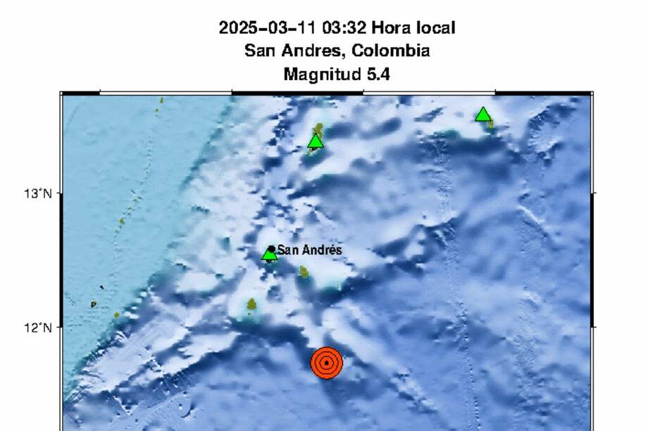 El evento sísmico se registró sobre las tres de la mañana.