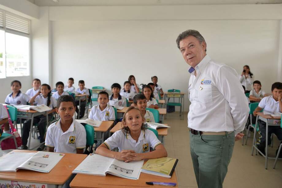 El Presidente de la República, Juan Manuel Santos, lanzó la Jornada Única Escolar en Armenia / Presidencia