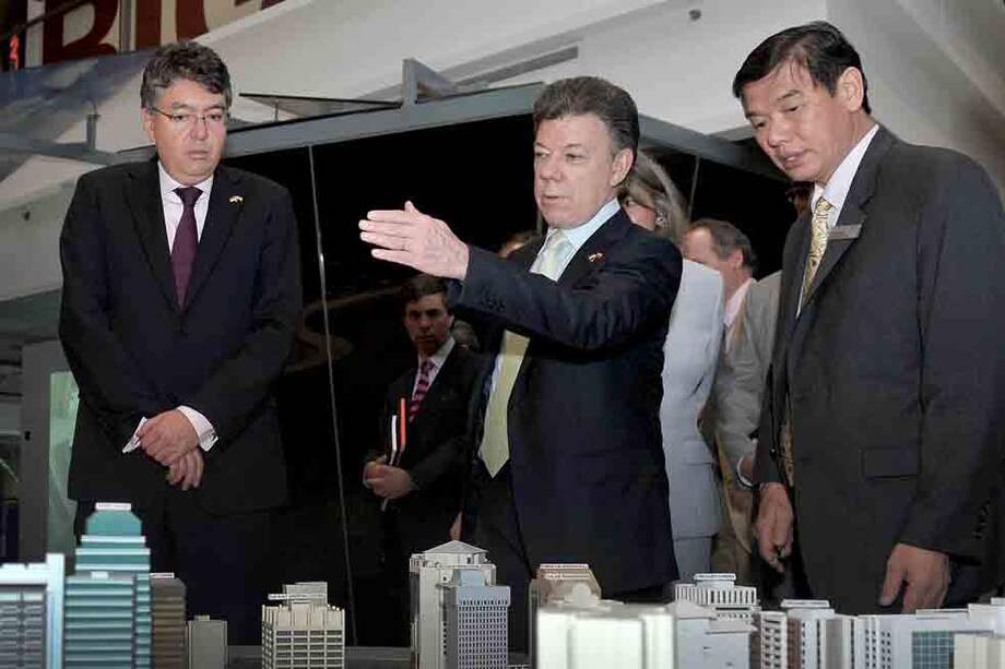 El presidente Juan Manuel Santos visitó Singapur en mayo de 2012. / Presidencia