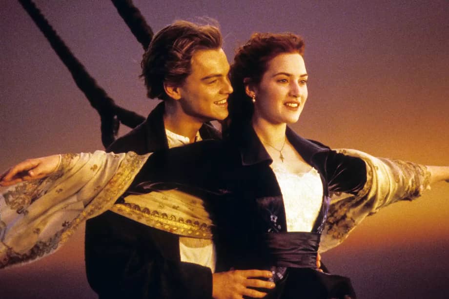 Leonardo DiCaprio y Kate Winslet interpretaron a Jack y Rose en la famosa película de "Titanic" en 1997.