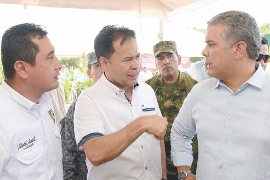 El presidente Duque, en Tibú. / Cortesía.