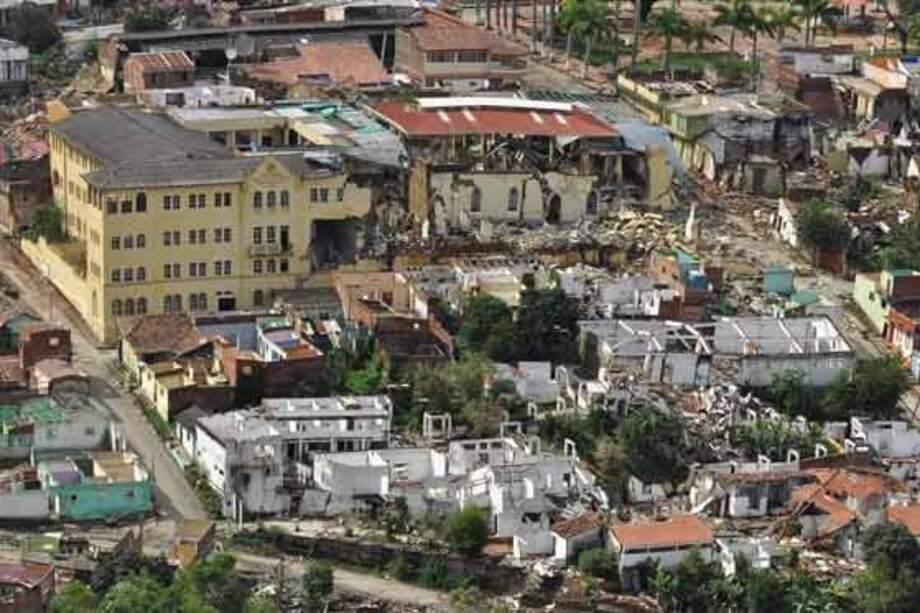 El casco urbano de Gramalote fue destruido debido a la ola invernal que azotó el país hace cinco años. /Archivo