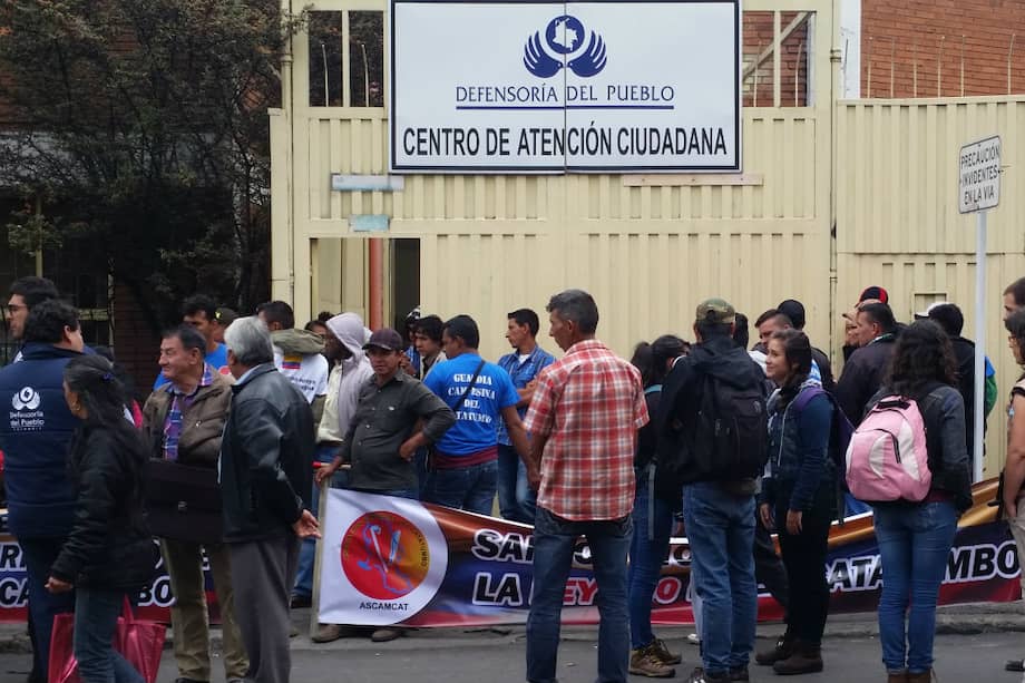Las razones detrás de toma de instalaciones de la Defensoría en Bogotá