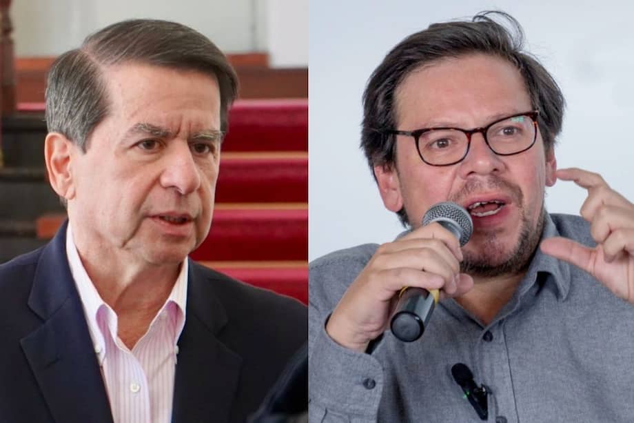 Ministro del Interior, Juan Fernando Cristo, y Diego Cancino.