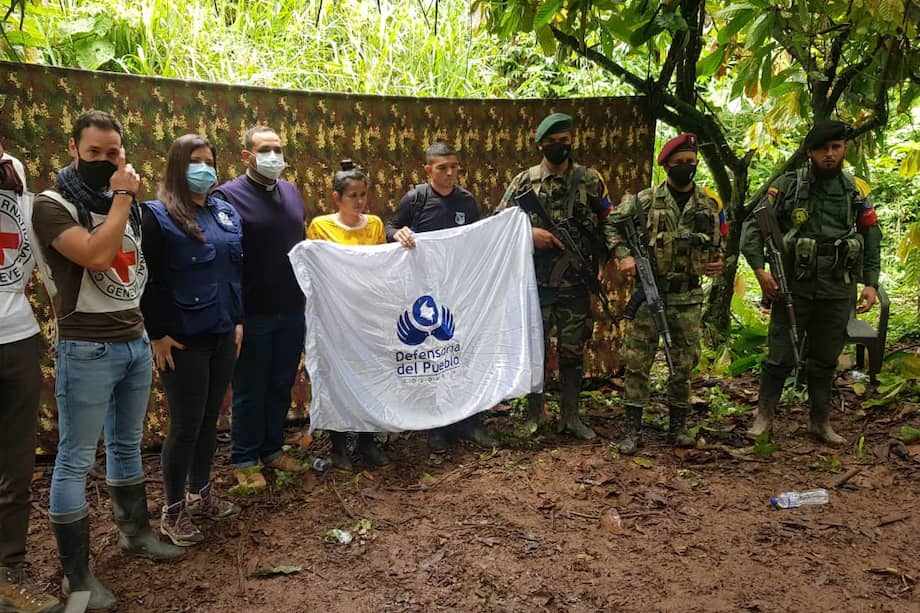 Civiles liberados por las disidencias de las Farc