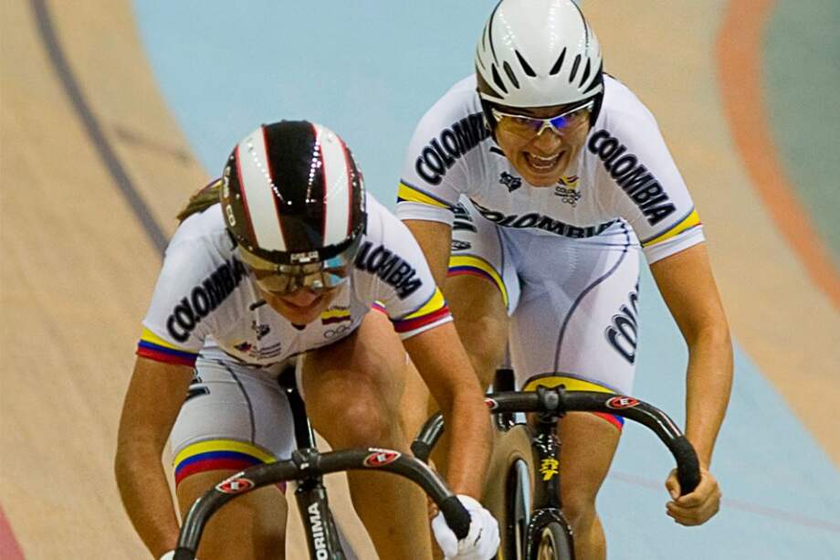 Las velocistas Diana García y Juliana Uribe cumpliendo su cita en Londres 2012 / AFP