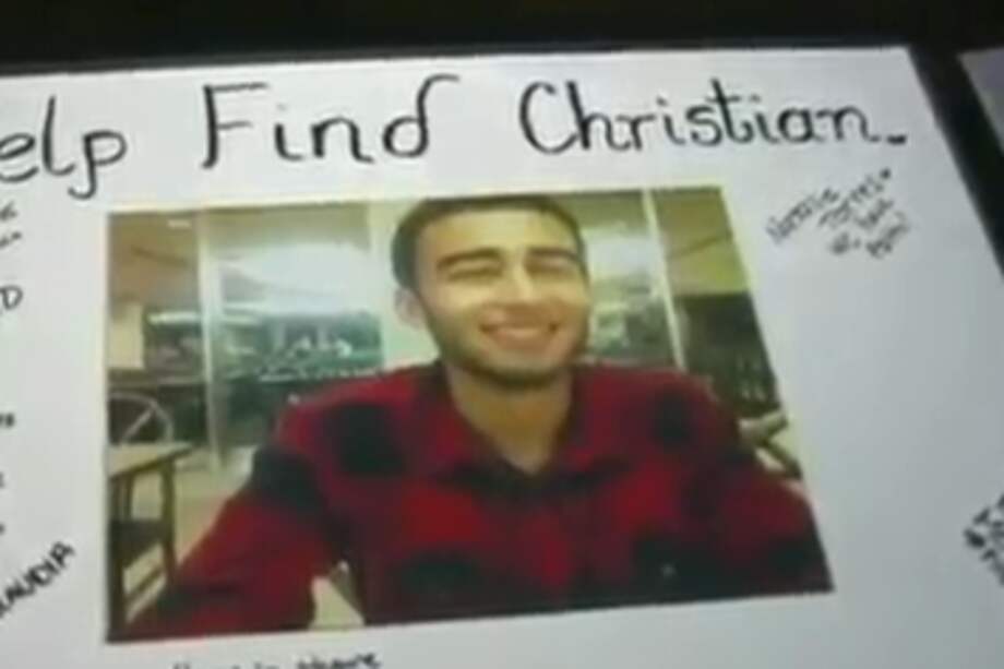 Buscando a Cristian Aguilar.