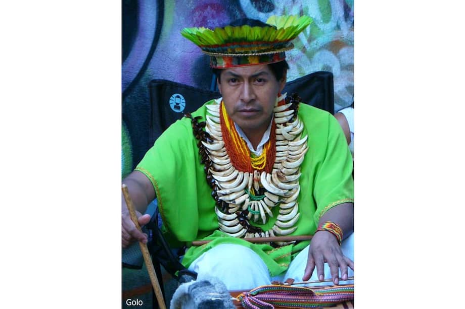 El taita indígena Crispín Chindoy. / Fotos: Archivo particular