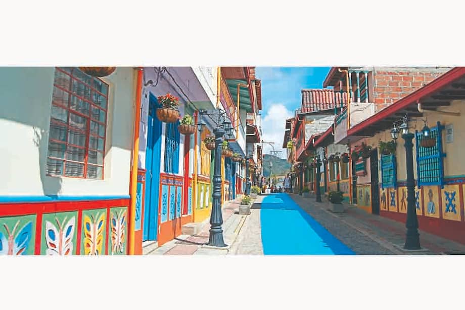 Los coloridos zócalos de las casas de Guatapé representan el oficio de cada familia. / Flickr: Jenny Cardona