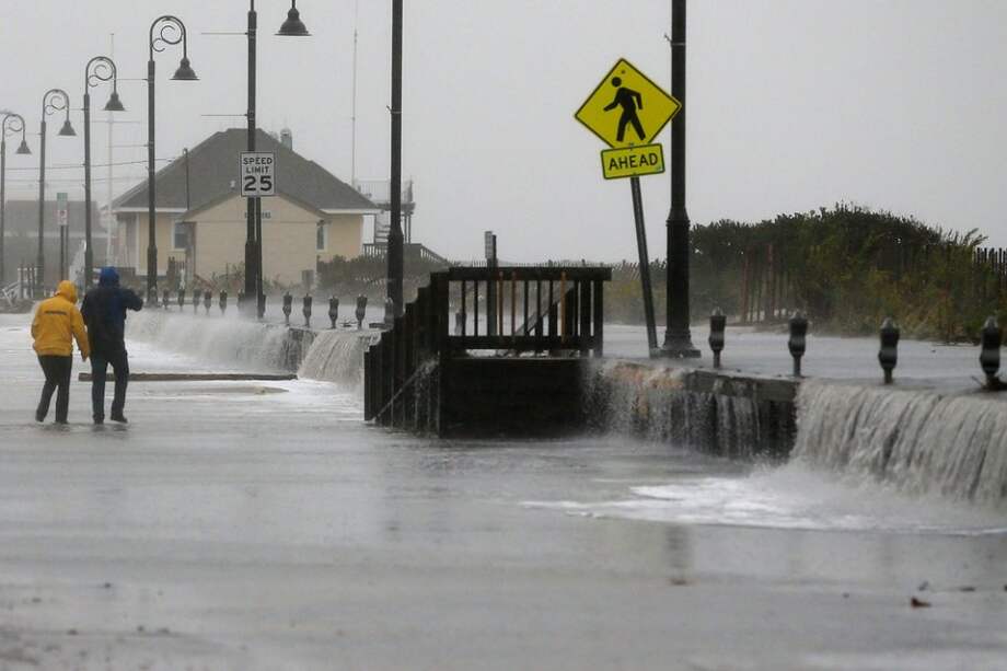 Así luce Cape May, New Jersey poco antes del paso de Sandy/ AFP