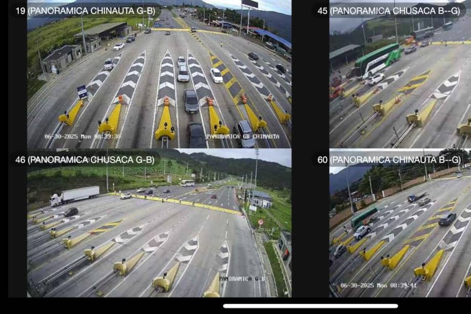 Monitoreo de las vías principales de entrada a Bogotá.