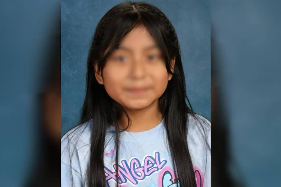 Fotografía de la cuenta de X @nunez_anna de Elizabeth Zuna Caisaguano, niña de 10 años detenida por agentes de ICE en Texas.