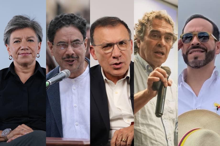 Claudia López, Iván Cepeda, Roy Barreras, Sergio Fajardo y Abelardo de la Espriella buscan llegar a la Presidencia.