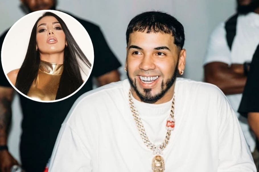 Anuel AA y Marcela Reyes