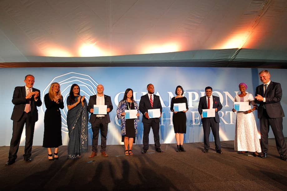 Algunos de los ganadores de "Champions of the Earth". / UNEP - Flickr