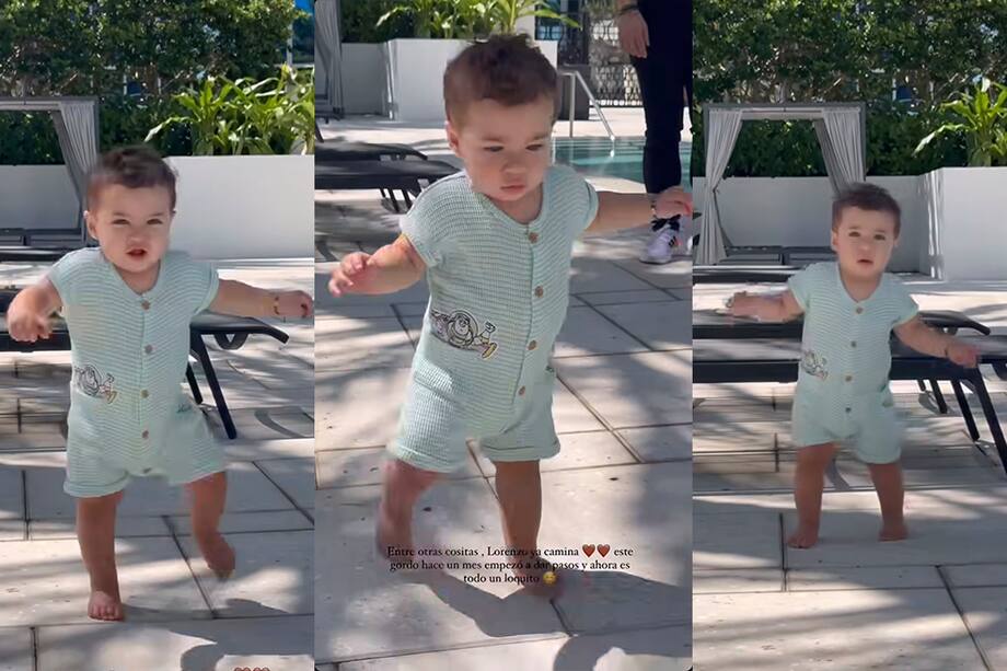 Daniela compartió que su hijo Lorenzo ya camina