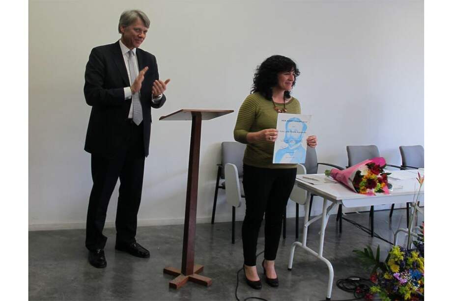 Yolvi Lena Padilla, ganadora del premio. / Yolvi Lena Padilla, ganadora del premio.