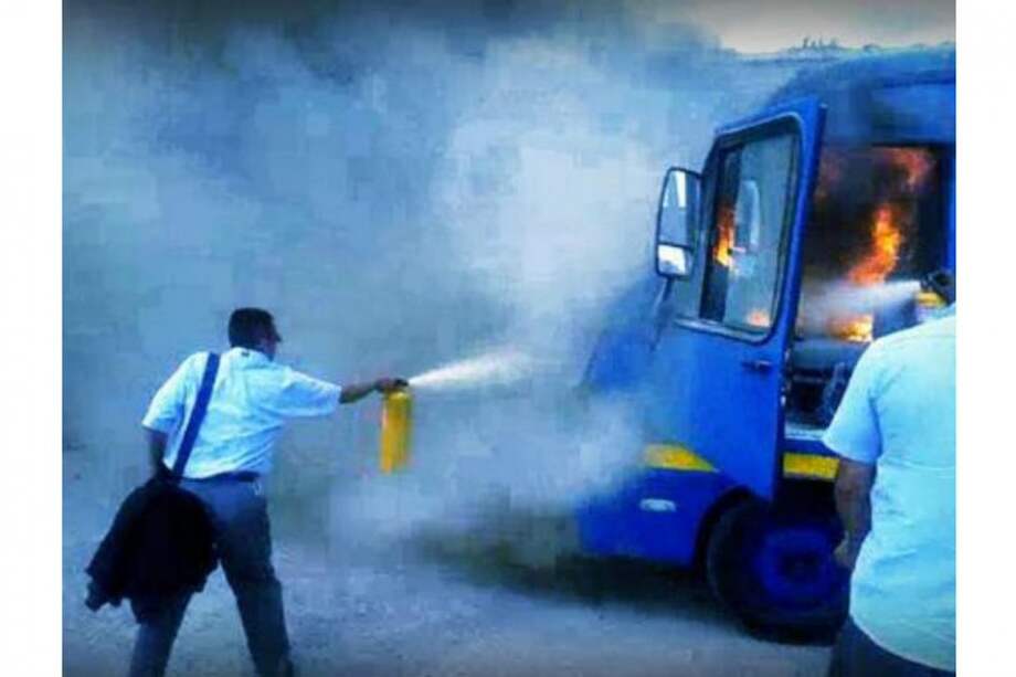 Bus del Sitp se incendió en el suroccidente de Bogotá