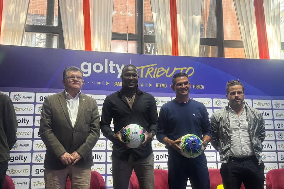 Golty y la Dimayor presentaron oficialmente Tributo, el nuevo balón del fútbol profesional colombiano, que debutará de inmediato en la Copa BetPlay.