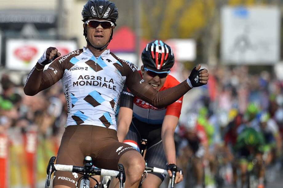 Carlos Betancur, pedalista del AG2R. Foto: AFP