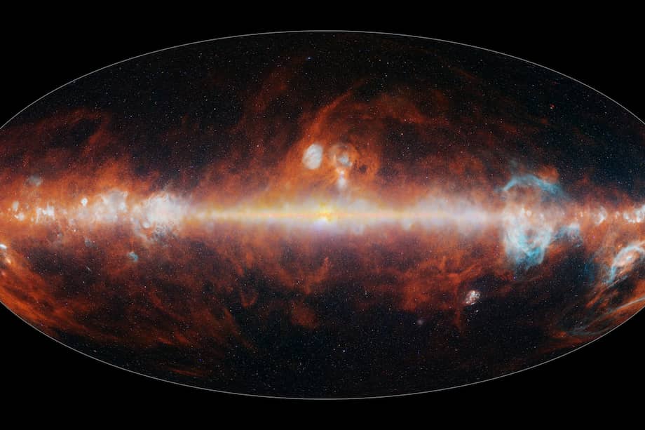 Aunque los colores infrarrojos son invisibles para el ojo humano, aquí se representan en colores visibles.