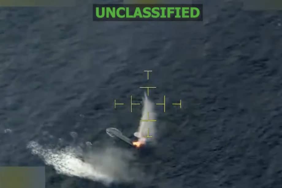 Nuevo ataqué a una supuesta "narcolancha" en el Pacífico el 22 de diciembre. Foto tomada de la cuenta de X de @nmas