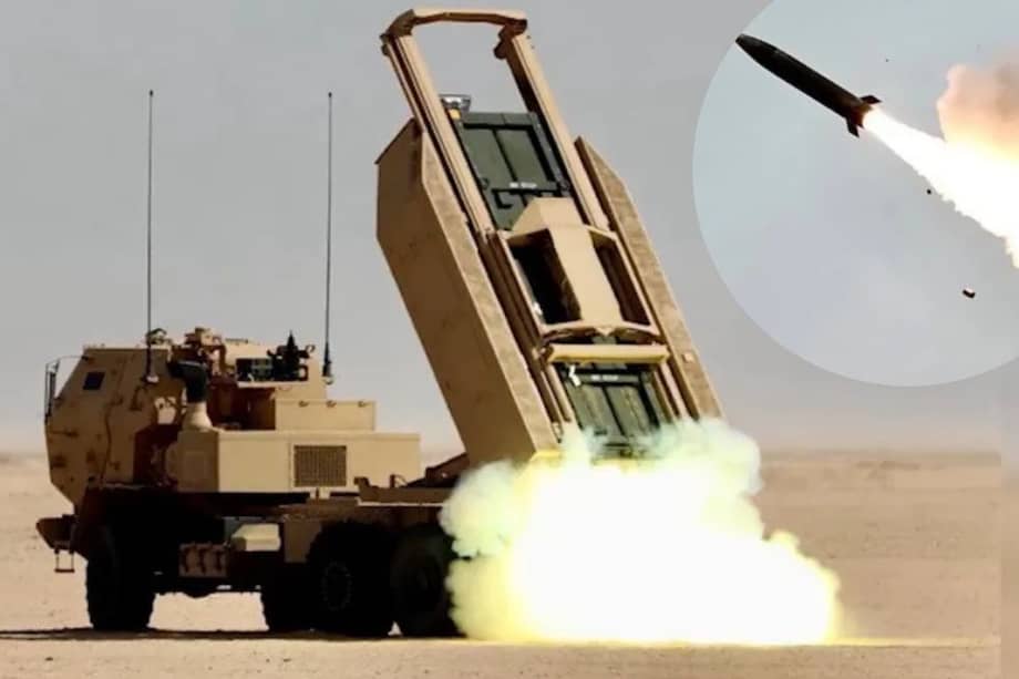 Una imagen que muestra el lanzamiento de un PrSM desde un M142 HIMARS.