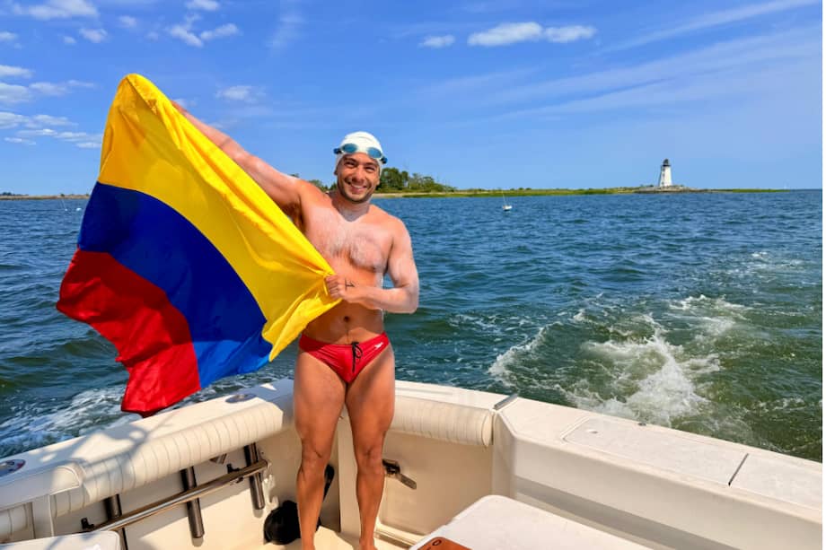 Exiliado en Estados Unidos desde 2021, Jorge Iván del Valle construyó allí una carrera de récords en aguas abiertas mientras sueña con volver a Colombia.