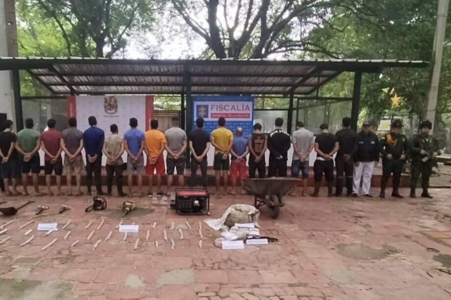 Las 19 personas fueron capturadas en la vereda Algaborro del corregimiento San Faustino.