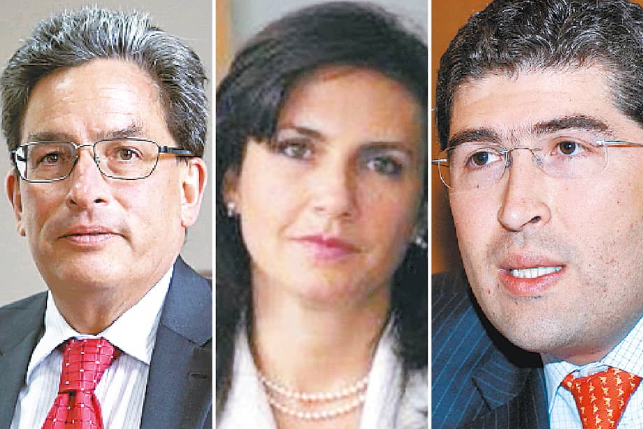 Alberto Carrasquilla, Lía Heenan y Andrés Flórez. / Archivo y Cortesía Minhacienda.