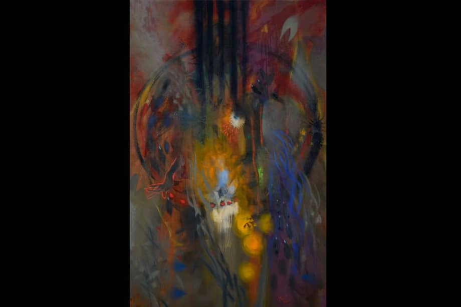 La obra de Jacanamijoy, que carece de antecedentes en la historia de la pintura occidental, está centrada en el aspecto exterior de las cosas que nos rodean y no en lo que late.