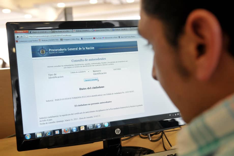 La Procuraduría puede relacionar en el informe de antecedentes las condenas penales, así ya se hayan cumplido. / GustavoTorrijos - El Espectador