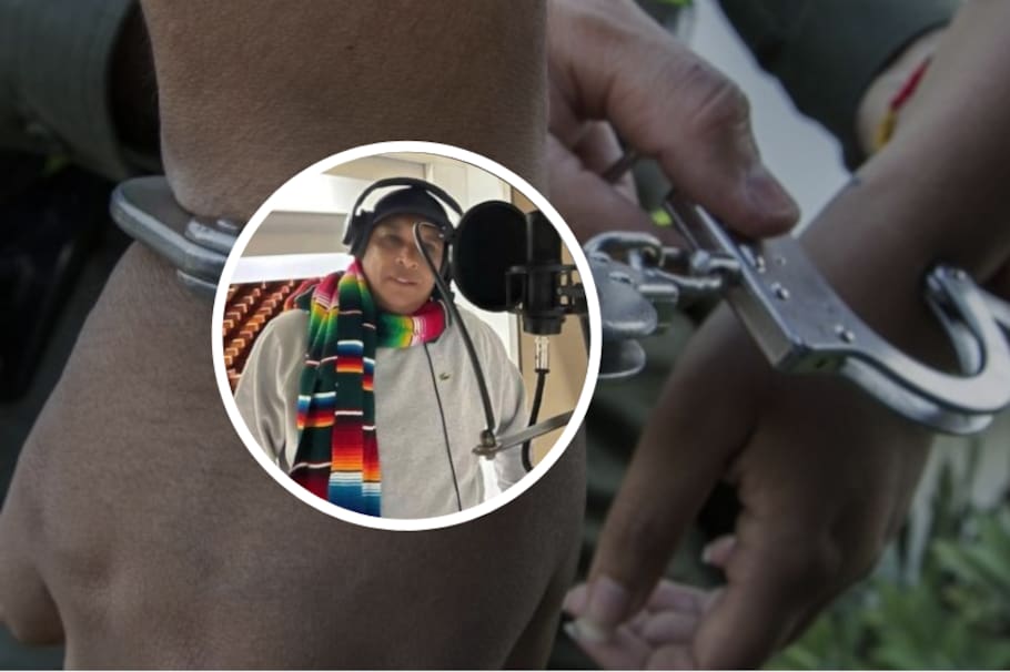 Ángel Romero, cantante de vallenato capturado por narcotráfico.