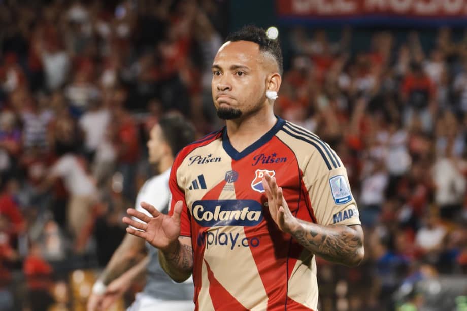 Jarlan Barrera durante su etapa con Independiente Medellín.